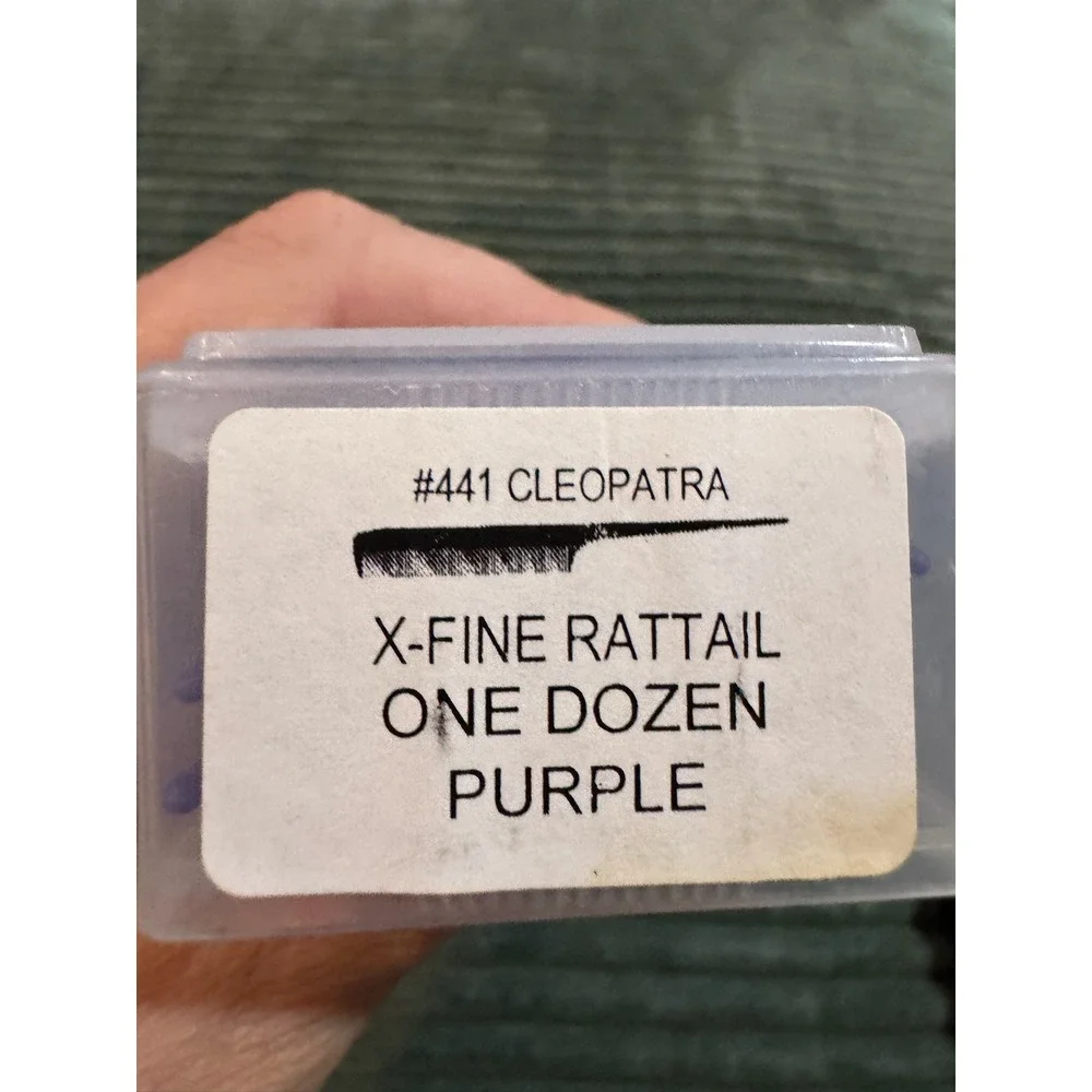 Rest Cleopatra Purple Rattail Comb X-Fine - 9 - #441 Hair Styling Tools‎